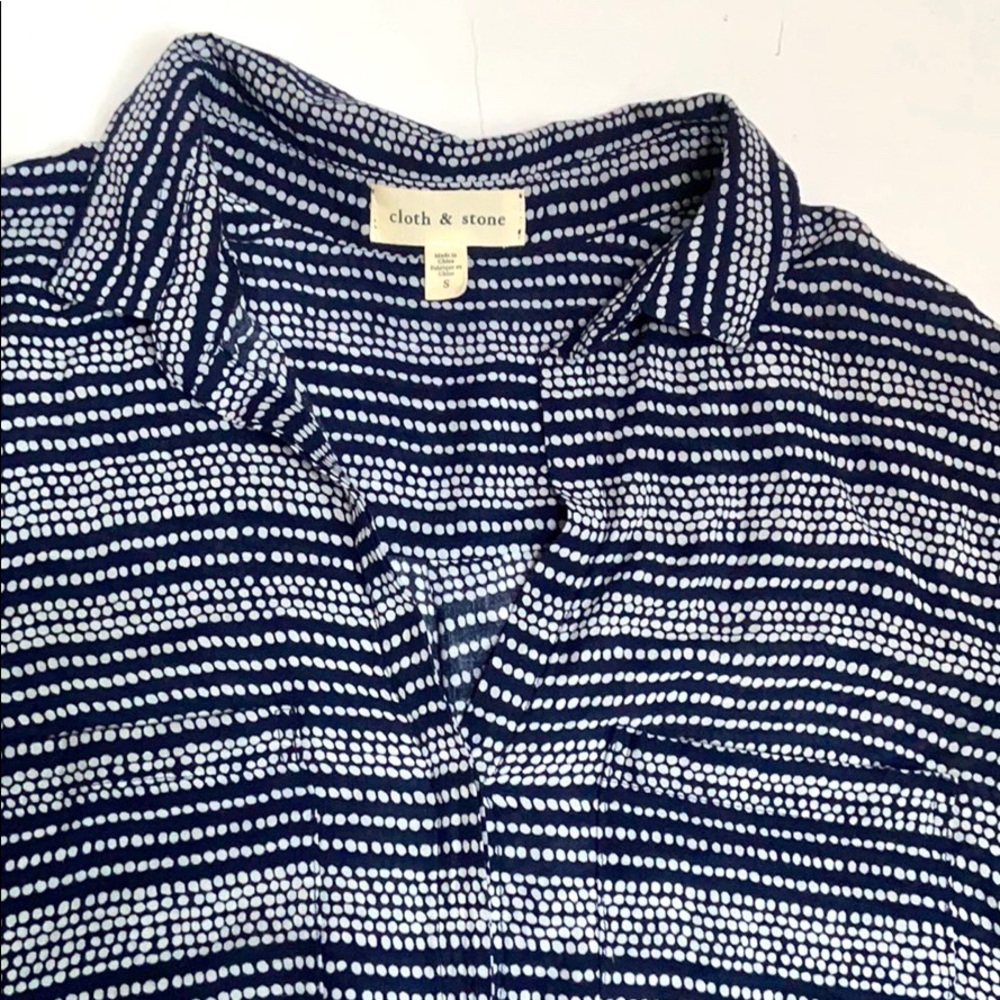 Anthropologie Cloth & Stone High Low Button Down - Picture 4 of 8